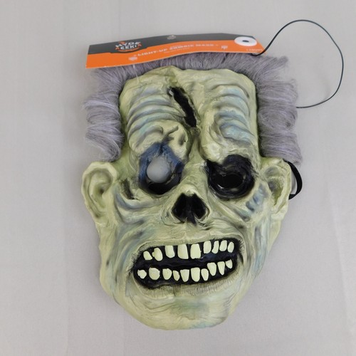 Adult Light-Up Zombie Halloween Costume Mask Hyde & EEK! Boutique #1958 - Picture 2 of 9