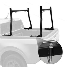 800lb Black Fully Adjustable Bed Truck Ladder Rack Pick Up Lumber Kayak Utility