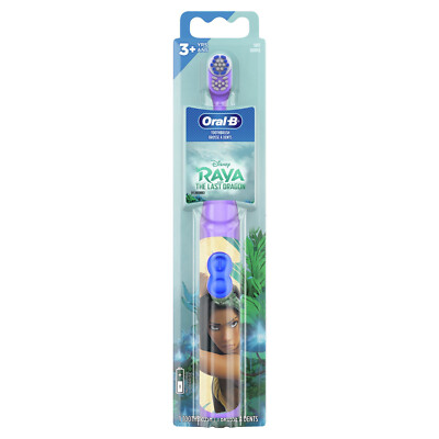 Oral-B Kid's Disney's Raya & The Last Dragon Battery Electric Toothbrush, Soft
