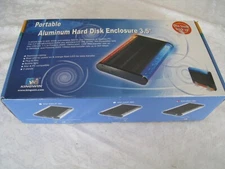 KINGWIN Portable 3.5" Hard Disk Enclosure KH-350U-BK- USED
