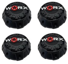 Wrx-8856sb 912s11 Worx Black Wheel Center Cap With Screws