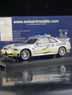 ミニカー NISSAN SKYLINE GT-R (R33) RARE* AUTOart 1/18 Nissan Skyline GT-R R33 Le Mans Pace Car 2000