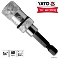 "Yato Profi Bithalter Magnetisch 60Mm 1/4\" Zoll Schraubvorsatz Magnet Bit Halter"