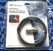 Targus Defcon CL Notebook Combination Lock Attaches NB Lock Slot Security