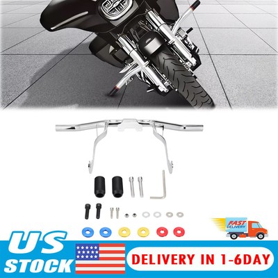 Engine Guard Highway Pegs Crash Bar For Harley Touring Road King Glide 2014-2024