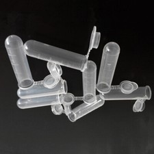 Test Tube Sample Container Bottle With Cap 100pcs 5ml Plastic Centrifuge Lab