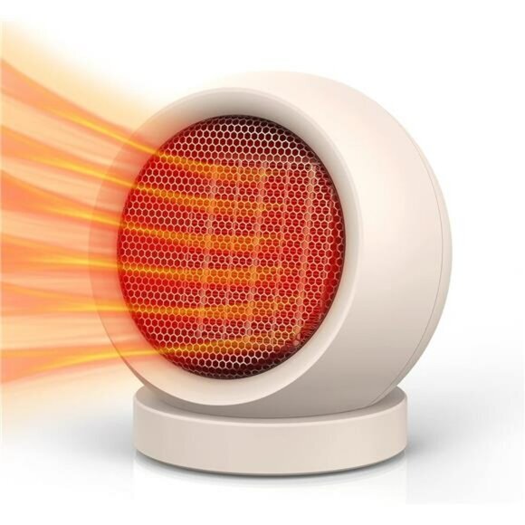 Space Heater Electric PTC Ceramic/Portable Electric Desktop Heater Home Office-image