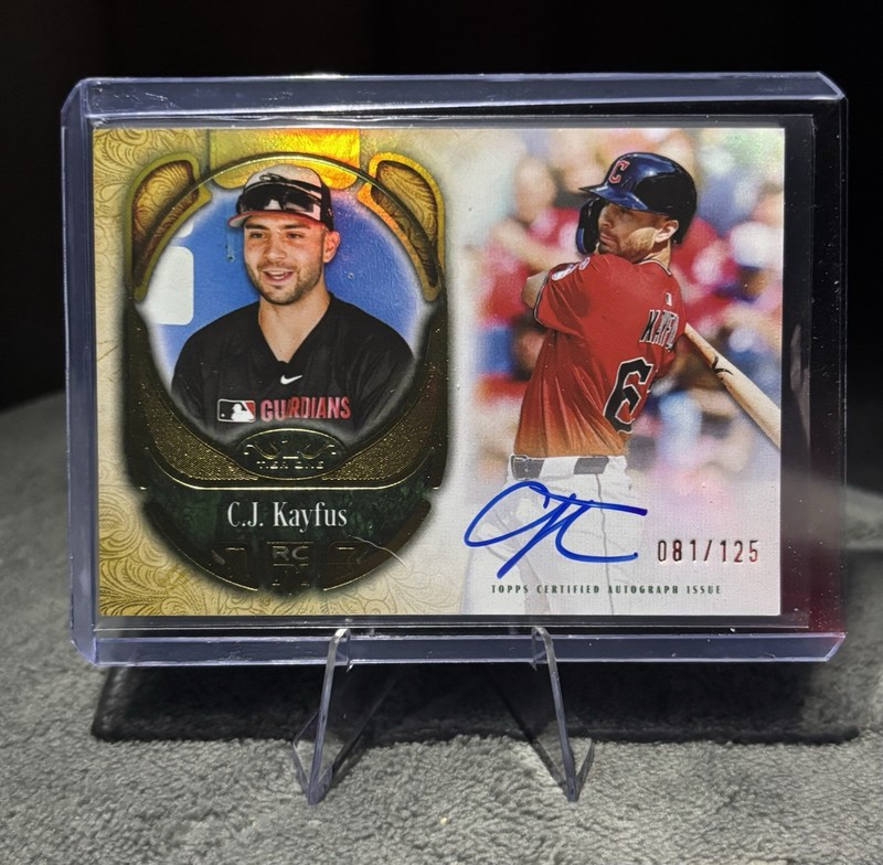 2026 Topps Tier One Tier One Rookie Class On Card Auto CJ Kayfus RC /125