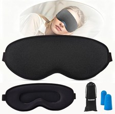 Sleep Mask for Side Sleeper Women Men,Blackout Eye Masks for Sleep,3D Contoured