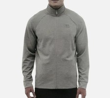 NEW Bench Urbanwear Men's L Moisture Wicking Full Zip Jacket Light Gray