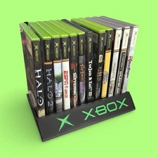 3D Printed Original Xbox Game Holder – Holds 12 Cases, Bold Retro Display Stand