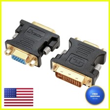 DTECH DVI VGA Adapter DVI-D Male VGA Female Converter 1080P Video Connector