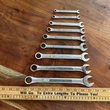 Vintage 9 pc Craftsman Combination Wrench Set SAE 12 Point 3/4"-1/4"