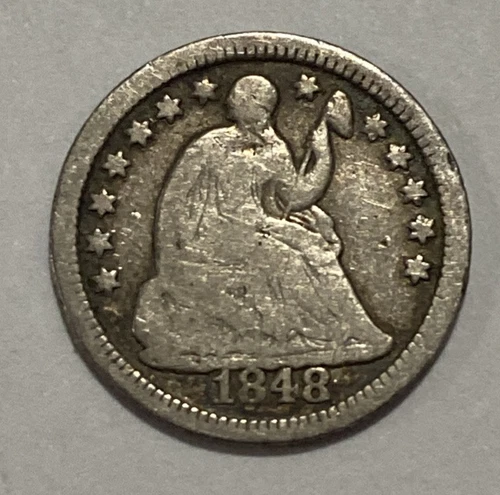 1848 O - Seated Liberty Half Dime - Exact Coin Imaged #SL101