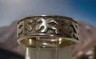 Vintage Navajo Sterling Silver Storyteller Ring Lizard Gecko Band Size 6 4g