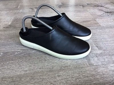 ECCO SOFT 60 W SLIP ON MULES WOMENS Size 40 EU 9.5 US SHOES Black Leather
