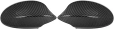 X AUTOHAUX Pair Exterior Rear View Mirror Housing Door Carbon Fiber Pattern 