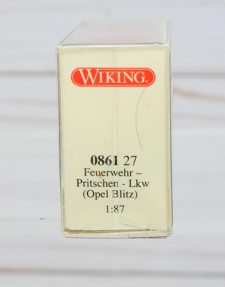 4 vehículos del Departamento de Bomberos Wiking, Ford Mercedes-Benz Opel Blitz, VW, escala HO Foto 3 de 4