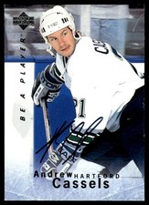 1995-96 Upper Deck Be a Player Auto Andrew Cassels Auto Hartford Whalers #S30
