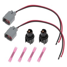 A ABSOPRO 2 Set Side Marker Light Bulb Socket Pigtail Harness for Ford for Musta