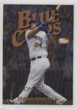 2019 Topps Finest Blue Chips Jesus Aguilar #FBCJA 3v8
