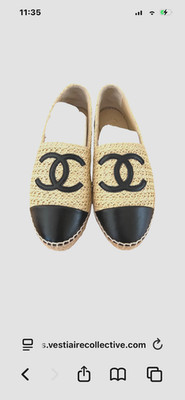 Authentic Chanel espadrilles 37 With receipt