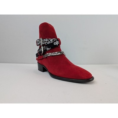 Amiri Q:2 / Bandana Boots in Merlot BNWB 42