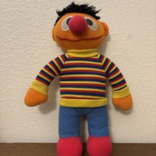 Vintage 1970's Knickerbocker Sesame Street Ernie Plush Doll 11in