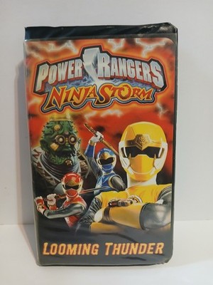Power Rangers Ninja Storm Looming Thunder VHS Tape in Clamshell Case Tested