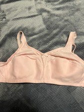 Comfort Choice Nylon Spandex Posture Support Bra - EUC pink color 42B