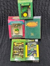 GREAT CONDITION- ENESCO  JOHN DEERE Lot of Ornaments - LOT OF 5 - ALL IN BOXES