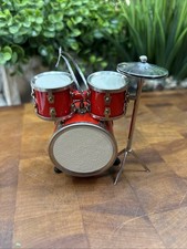 Drum Set Ornament Musical Instrument Collectible Holiday Home Decor