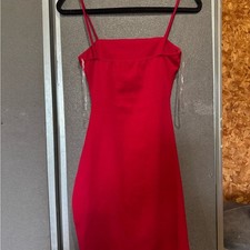 Windsor Hot Pink Slip Mini Dress with Spaghetti Straps