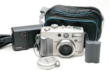 Canon Digital Camera PowerShot G2 W/Original Charger & 2 Batteries. Tested Clean