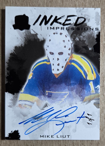 Mike Liut #II-ML 2024 Upper Deck The Cup Inked Impressions card
