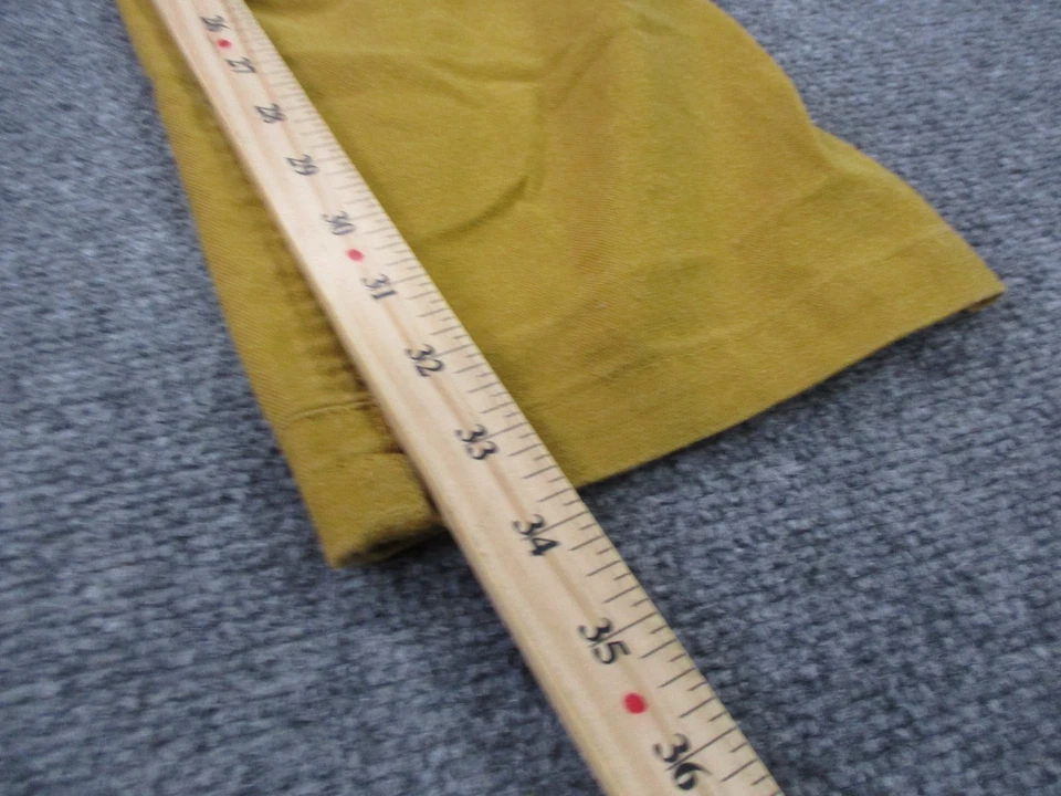 Livsn Pants Mens 33 X 34 Yellow Chino Outdoors Hiking Work Canvas Camping - Image 4 of 4