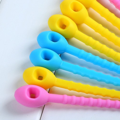 50 PCS Seal Clamp Tie Sealing Pour Food Clip Reusable Silicone Ties - 第 9/12 張圖片