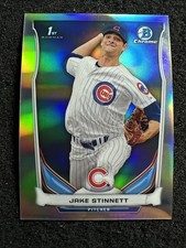 JAKE STINNETT #CDP43 2014 Bowman Draft Chrome Refractor Chicago Cubs