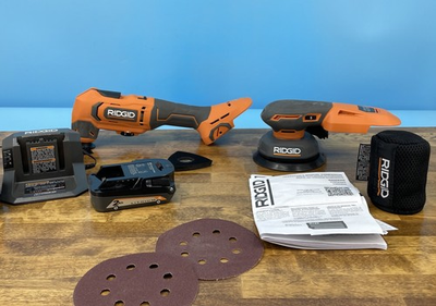 #ad Ridgid 18V Multi Tool and Subcompact 5quot; Orbit Sander with Battery amp; Charger $85.00