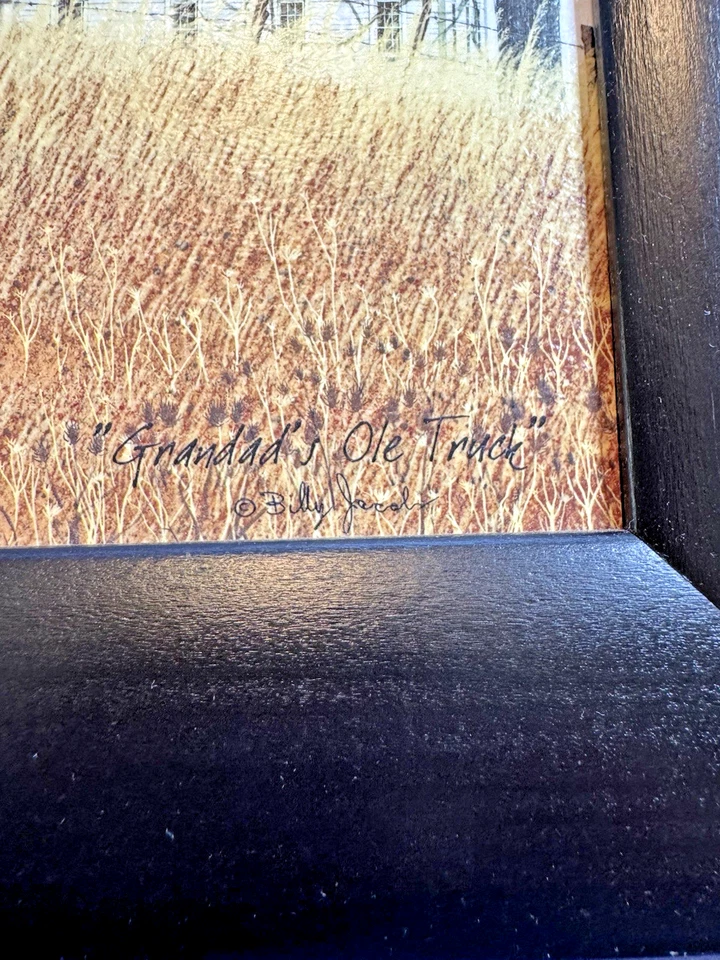 Billy Jacobs Grandad's Ole Truck  Farmhouse Primative Rustic-Framed 13.5 x 9.5 - Image 4 of 4