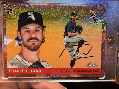 2025 Topps Chrome Platinum Fraser Ellard RC Rose Gold Mini Diamond /75 White Sox