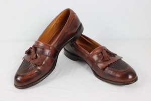 Allen Edmonds Carlsbad Woven Basketweave Loafers Brown USA 12 E Walnut Weave Allen Edmonds Weave | eBay main image 4