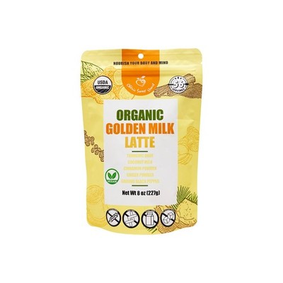 Organic Golden Milk Latte w/ Turmeric Ginger Cinnamon Black Pepper Coconut Milk