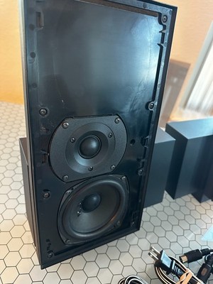 B&O Bang & Olufsen BeoLab 2500 Stereo Speakers Black with all