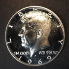 1969    S    PROOF  KENNEDY  SILVER  HALF DOLLAR **FREE SHIPPING**C1321