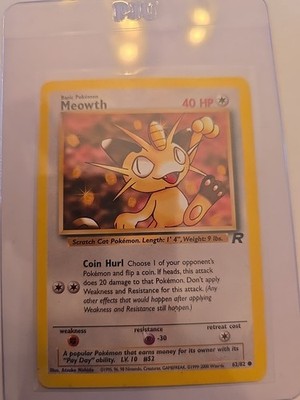 Meowth 62/82 Team Rocket Regular