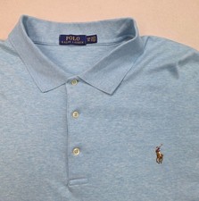 Polo Ralph Lauren Polo Shirt Mens 2XB Big Blue Flesh Pony Soft LIMITED USE