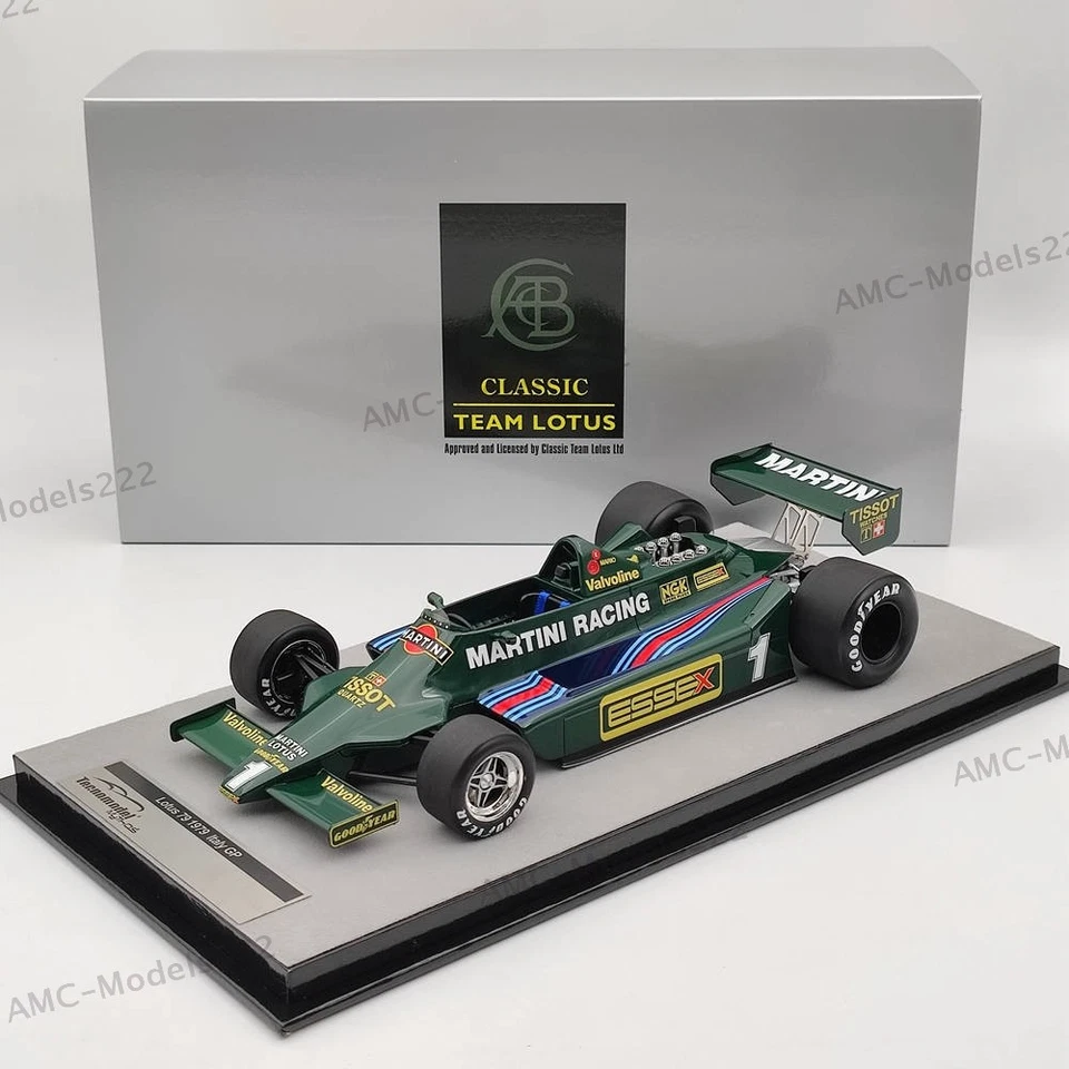 1/18 Tecnomodel Mythos Series Lotus 79 1979 ltaly GP Car #1 Mario Andretti Green - Image 2 of 4