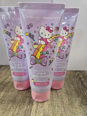 The Creme Shop x Hello Kitty's 2-in-1 Daily Cleanser Made in Korea Set of 3 NEW