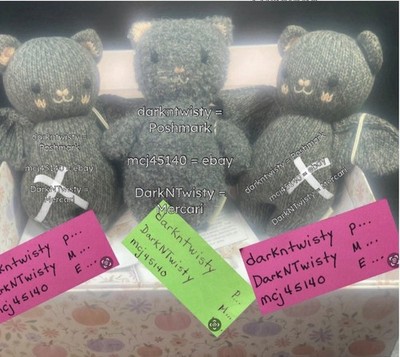 1 BNWT CUDDLE + KIND CHARCOAL BOUCLE BLACK CAT ONLY NOT SET  PLEASE READ
